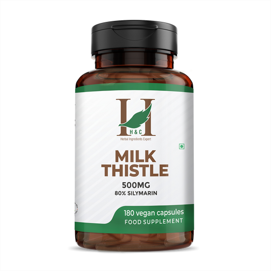 H&C Herbal Milk Thistle Veg Capsules 