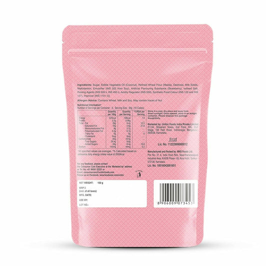 Unibic Qubz Wafer Biscuits Strawberry Flavour - Grab2buy
