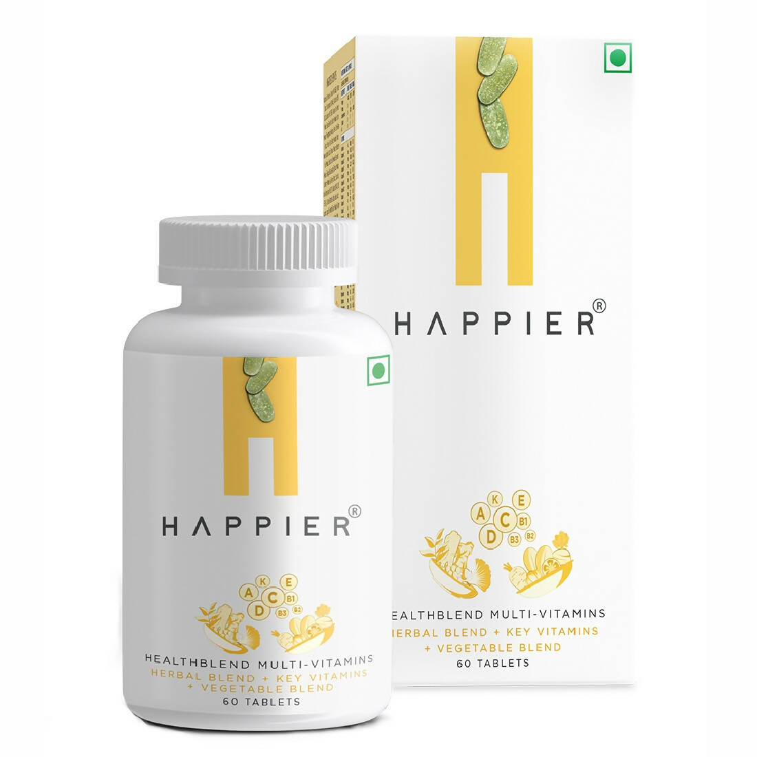 Happier Healthblend Multi Vitamins Tablets - Grab2buy