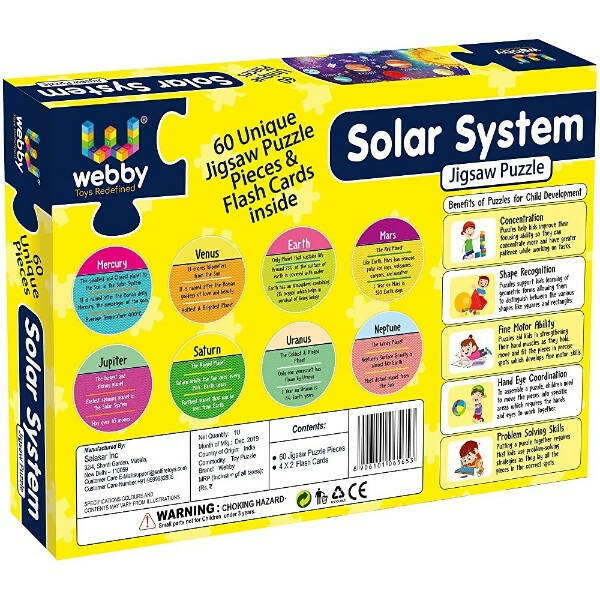 Webby Amazing Outer Space Solar System 60 Pieces Jigsaw Floor Puzzle  Grab2Buy Webby Grab2Buy