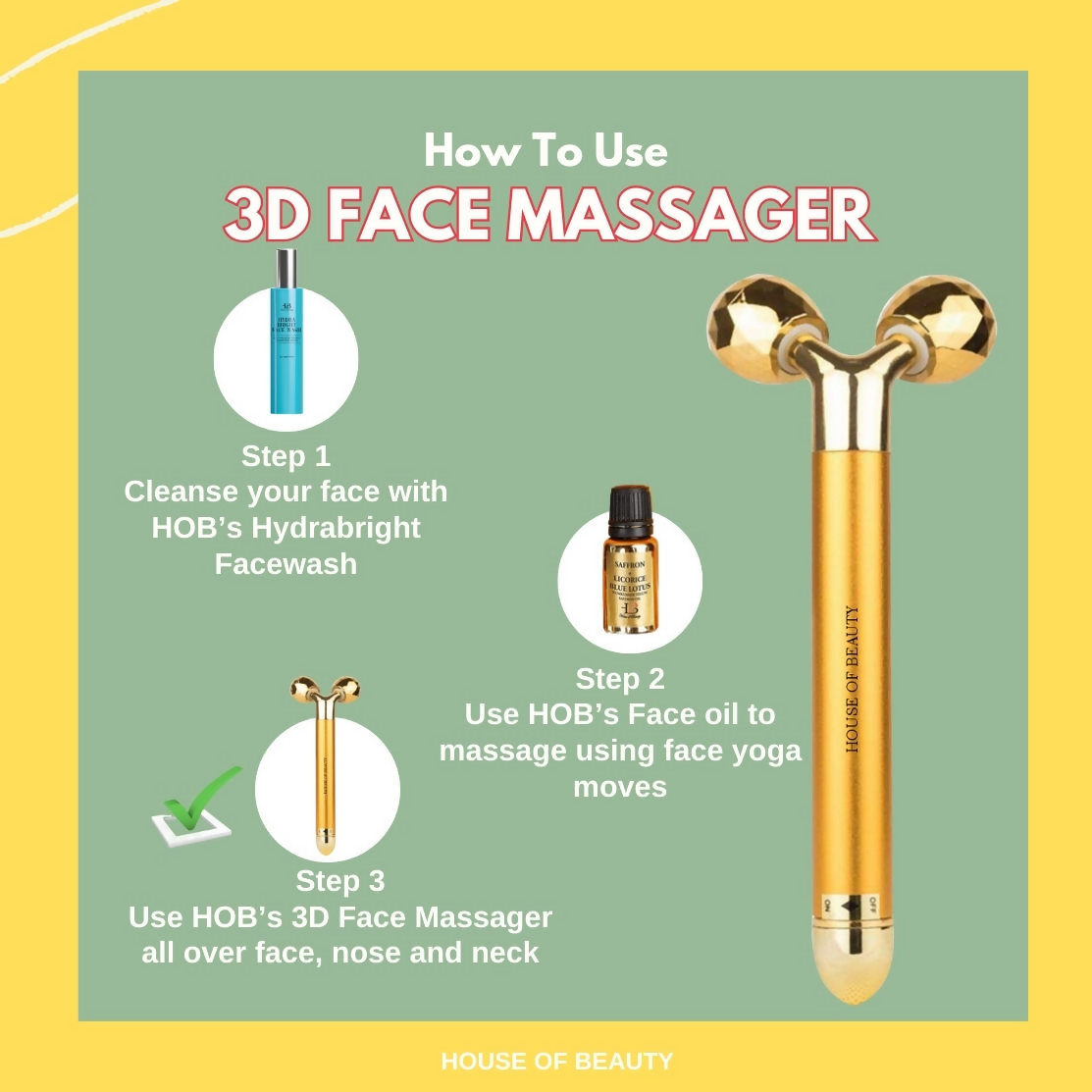 House of Beauty 3D Face Massager 