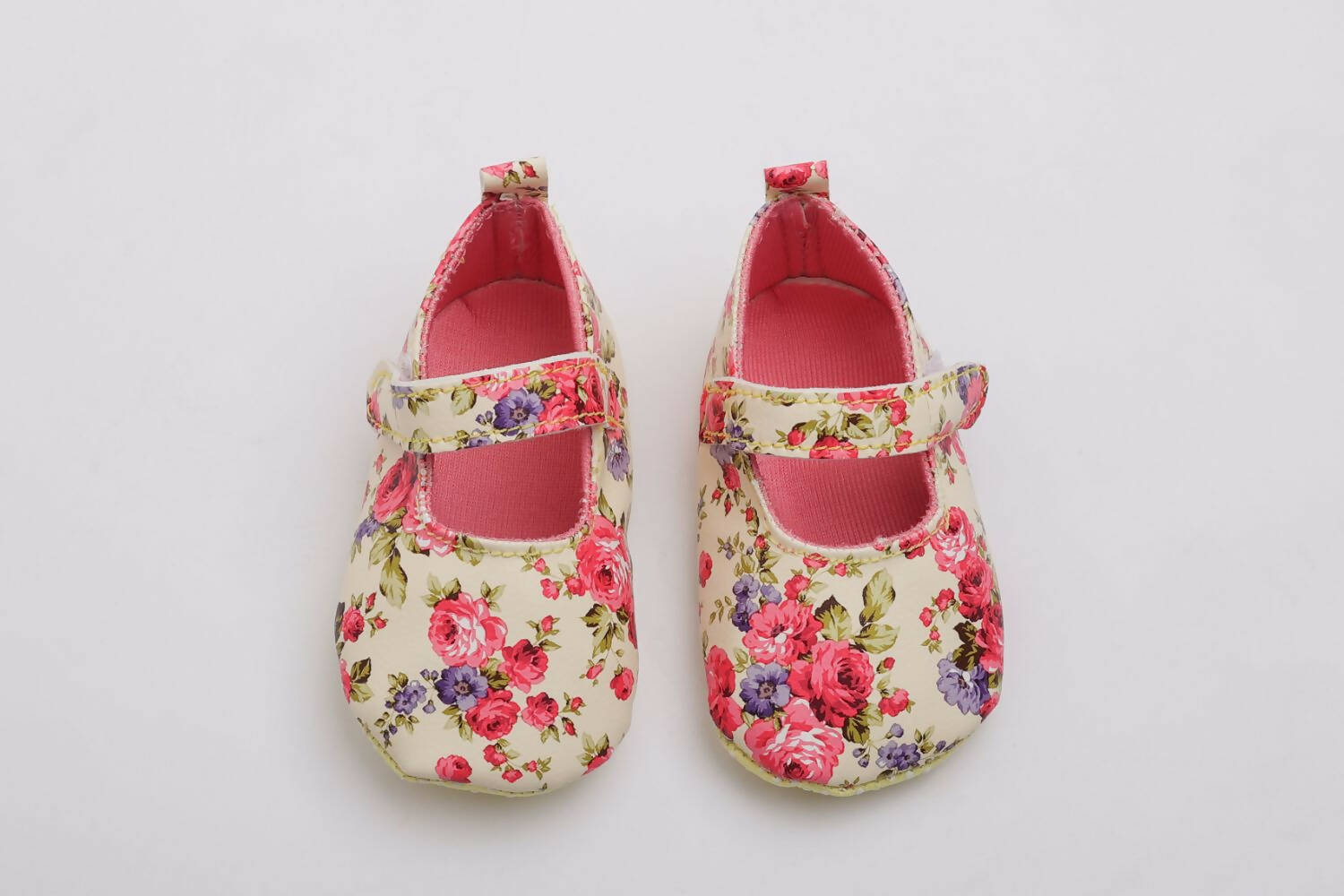Tiny Bugs Girls Flowral Print Infants Booties - Pink  Grab2Buy Tiny Bugs Grab2Buy