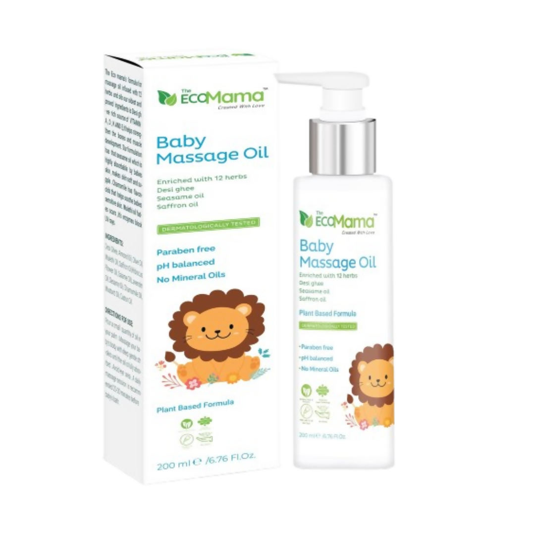 The Eco Mama Baby Massage Oil Infused With Desi Ghee, Mulethi Oil & Chamomile  Grab2Buy The Eco Mama Grab2Buy