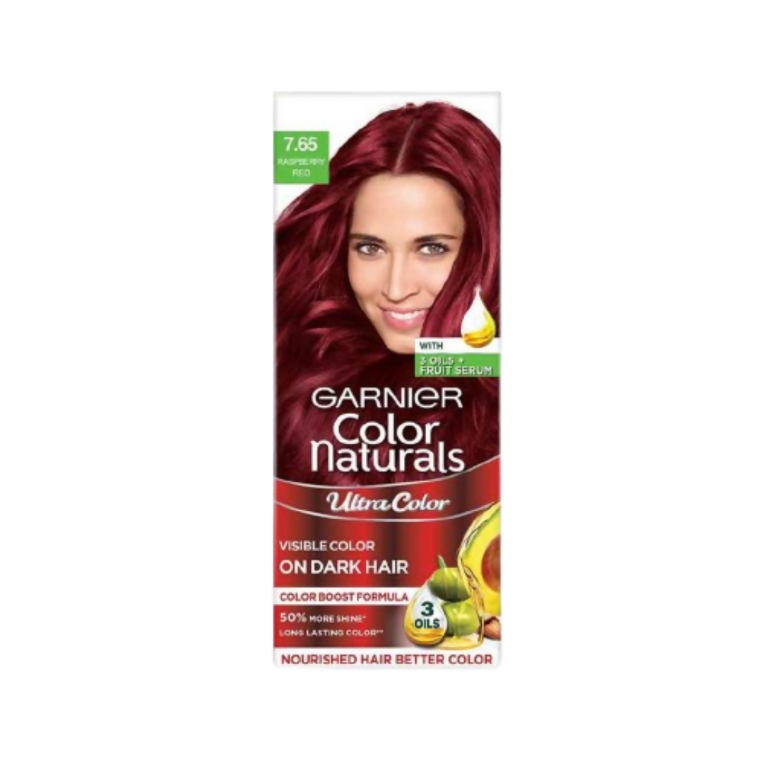 Garnier Color Naturals Ultra Hair Color - 7.65 Raspberry Red - Grab2buy
