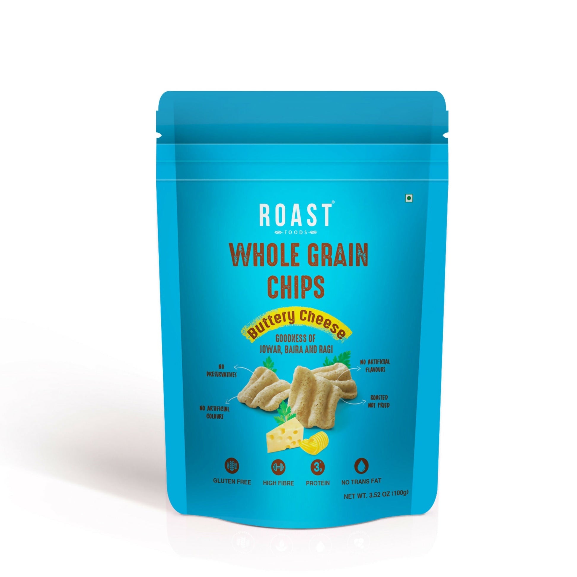 Roast Foods Whole Grain Chips Buttery Cheese 