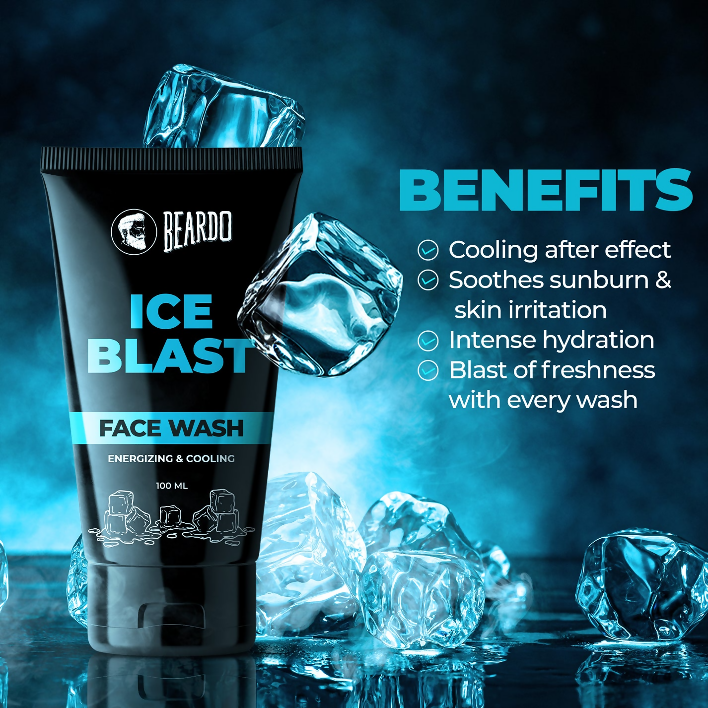 Beardo Ice Blast Face Wash 