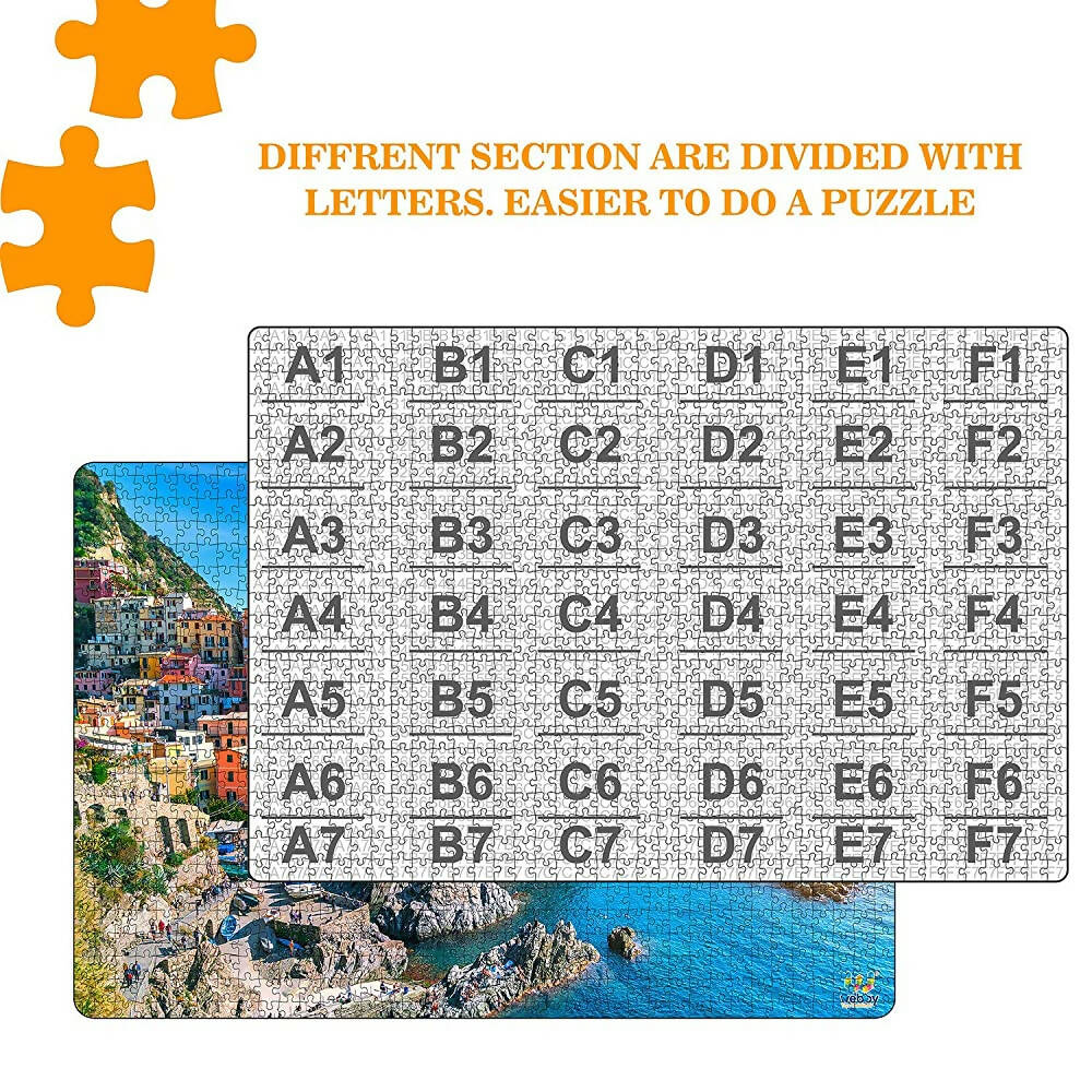 Webby Wooden Cinque Terre Jigsaw Puzzle-1000 Pcs  Grab2Buy Webby Grab2Buy