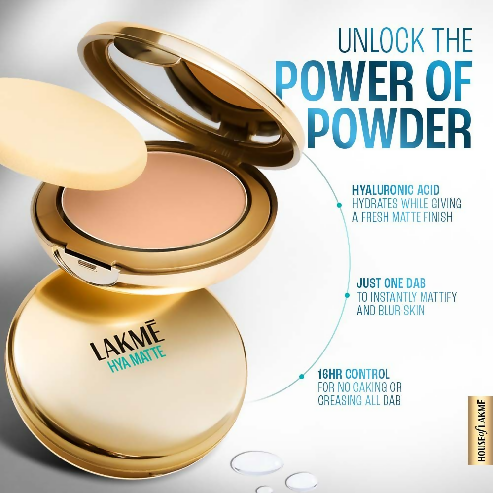 Lakme 9 To 5 Hya Matte Pressed Powder - Sand