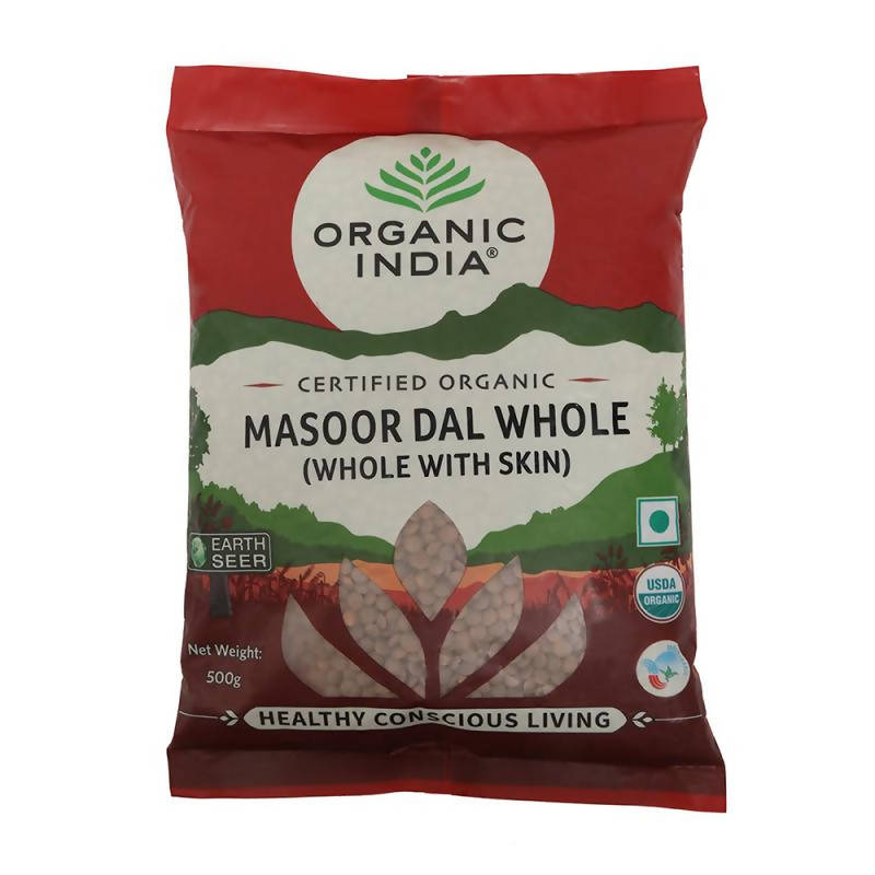 Organic India Masoor Dal Whole (Whole With Skin) 