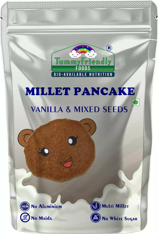 TummyFriendly Foods Aluminium-Free Millet Pancake Mix - Vanilla Mixed Seeds  Grab2Buy TummyFriendly Foods Grab2Buy