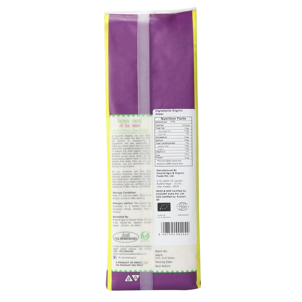 El World Organic Jowar Flour - Grab2buy