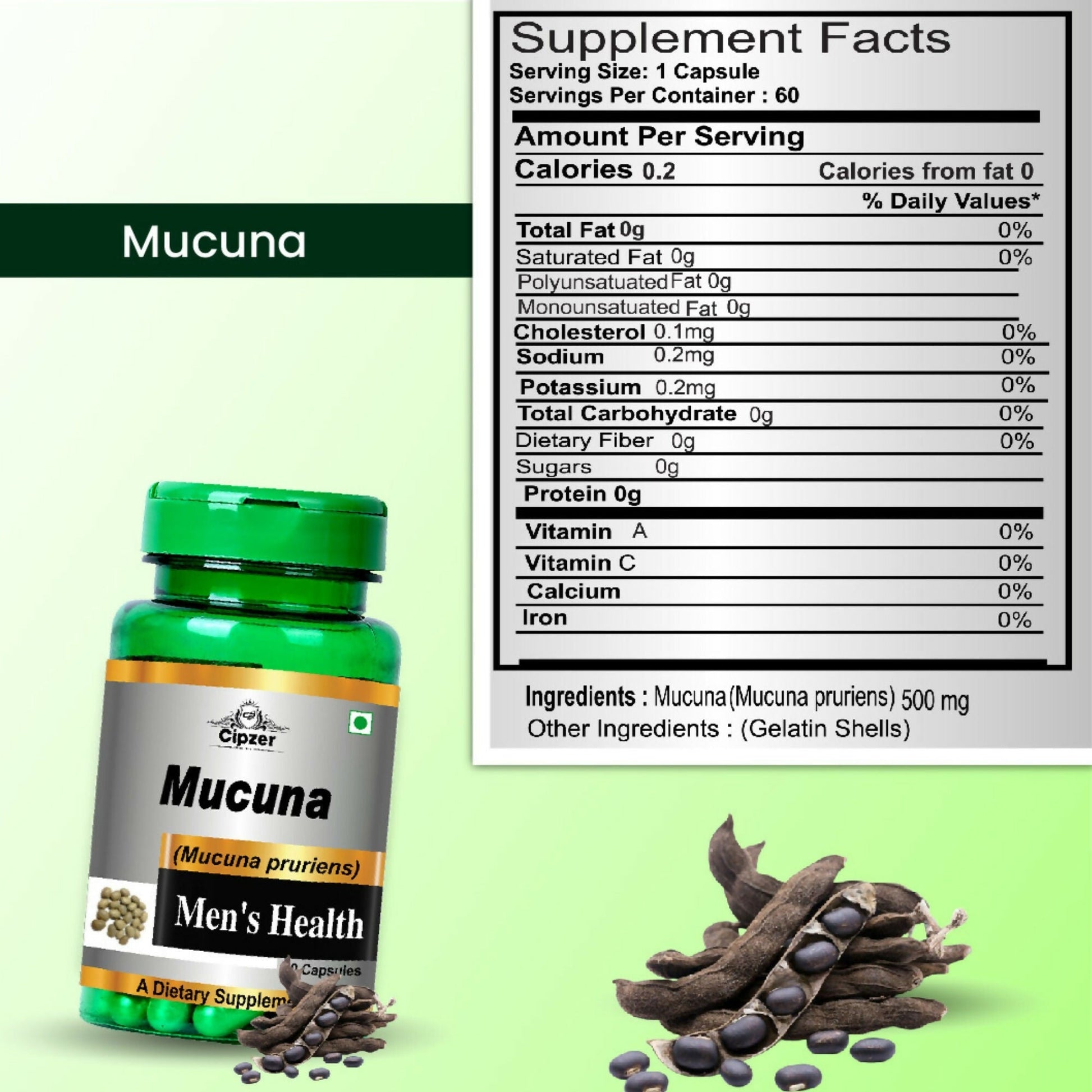 Cipzer Mucuna Capsules 