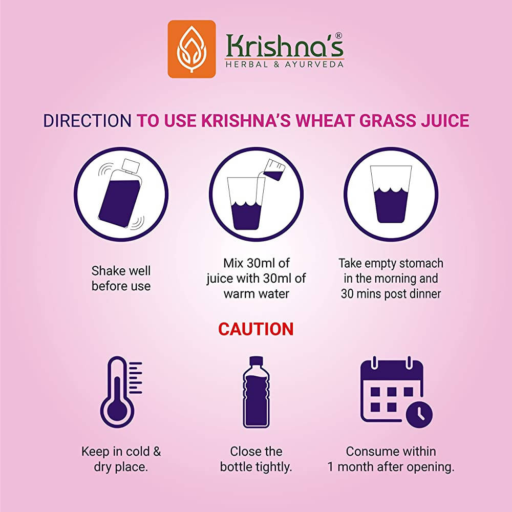 Krishna's Herbal & Ayurveda Wheatgrass Juice 