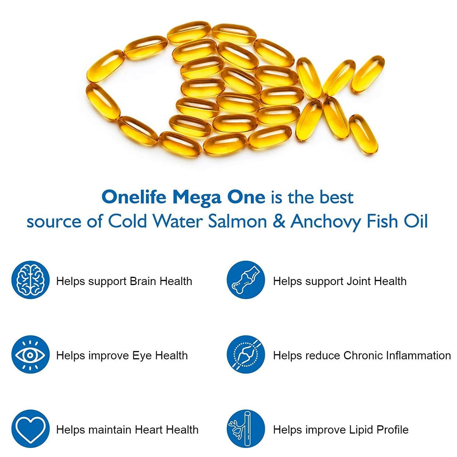 Onelife Mega One Fish Oil Omega 3 Fish Oil Softgels - Grab2buy