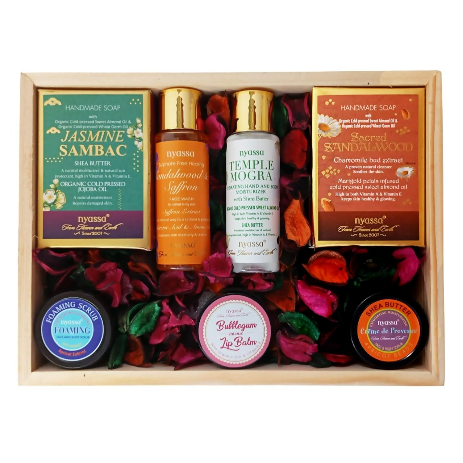 Nyassa Premium Bath and Body Treats Wooden Gift Set | Grab2Buy