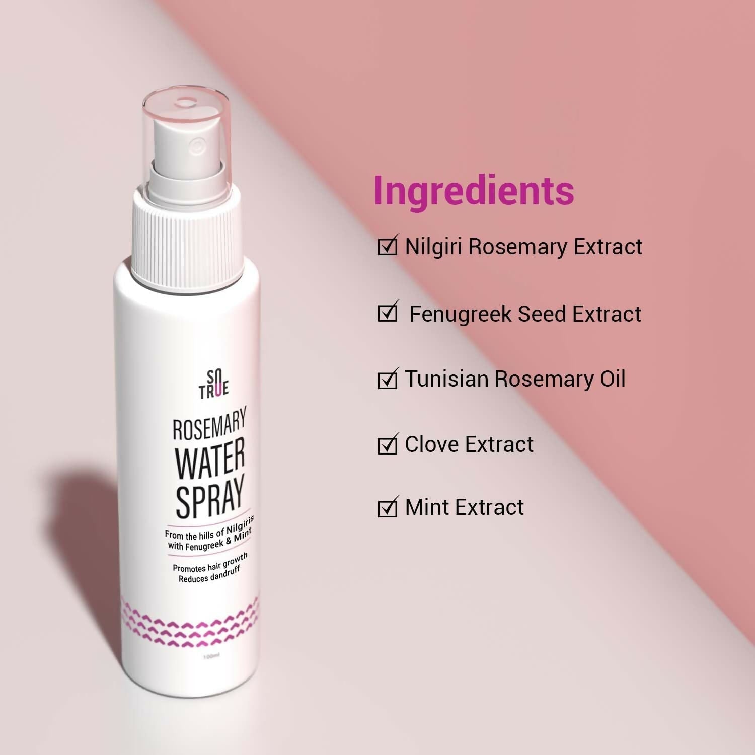 Sotrue Rosemary Water Spray For Hair Growth 