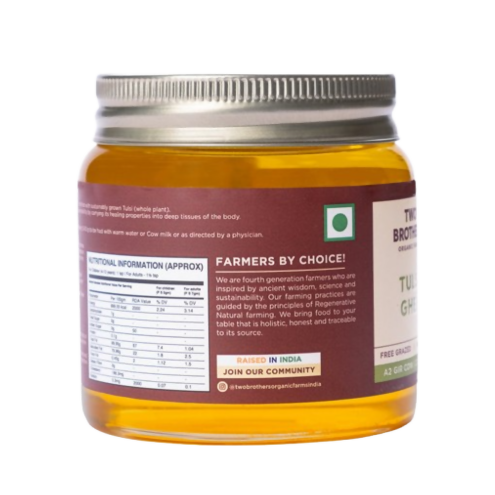 Two Brothers Organic Farms Tulsi Ghee 
