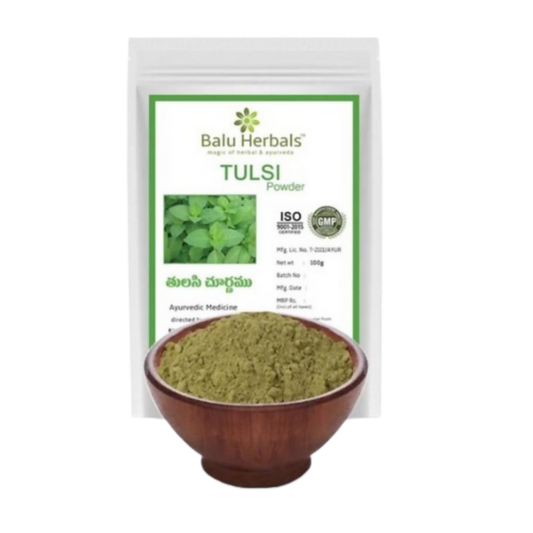 Balu Herbals Holy Basil (Tulasi) Powder 