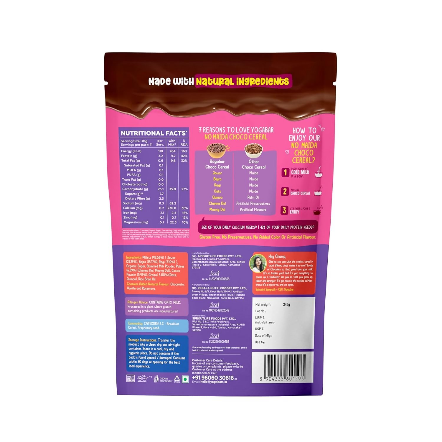 Yoga Bar Multigrain Choco Cereal  Grab2Buy Yoga Bar Grab2Buy