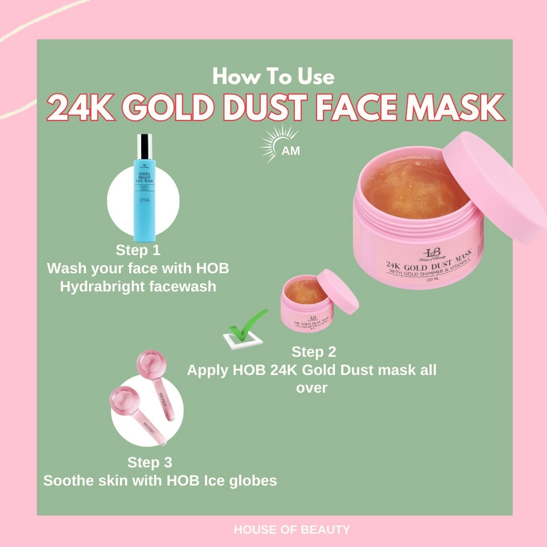 House of Beauty 24K Gold Dust Face Mask 