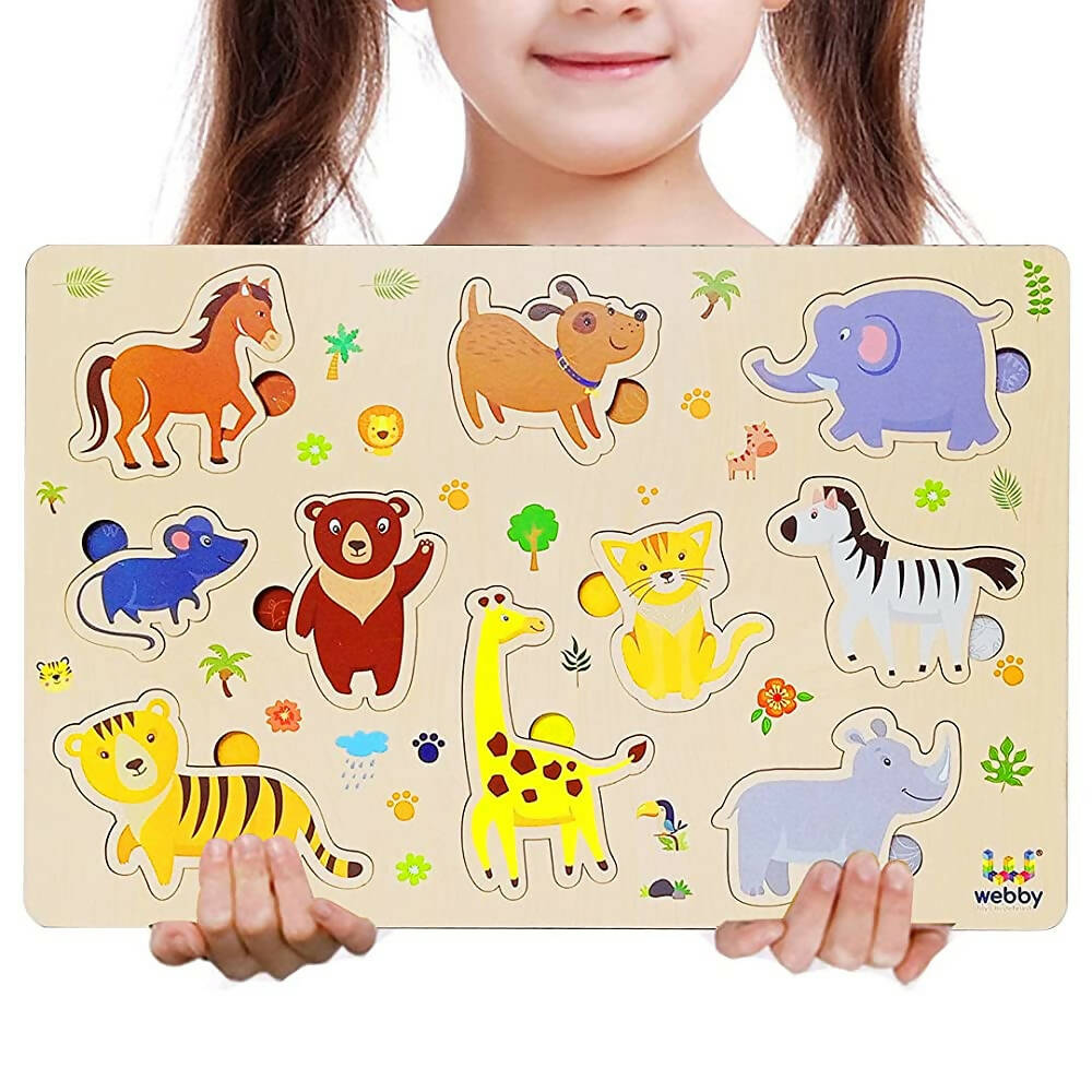 Webby Wooden Educational Puzzle for Preschool Kids- Set of 6  Grab2Buy Webby Grab2Buy