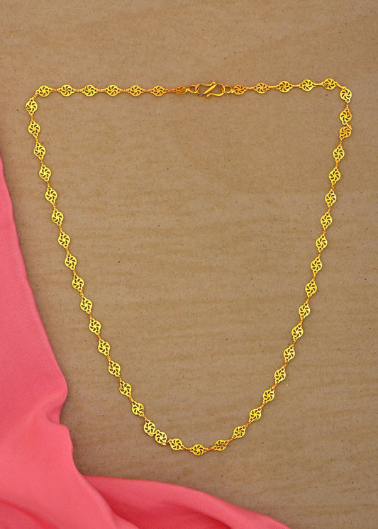 Joban Fashion Women Brass Golden Neck-Chain 