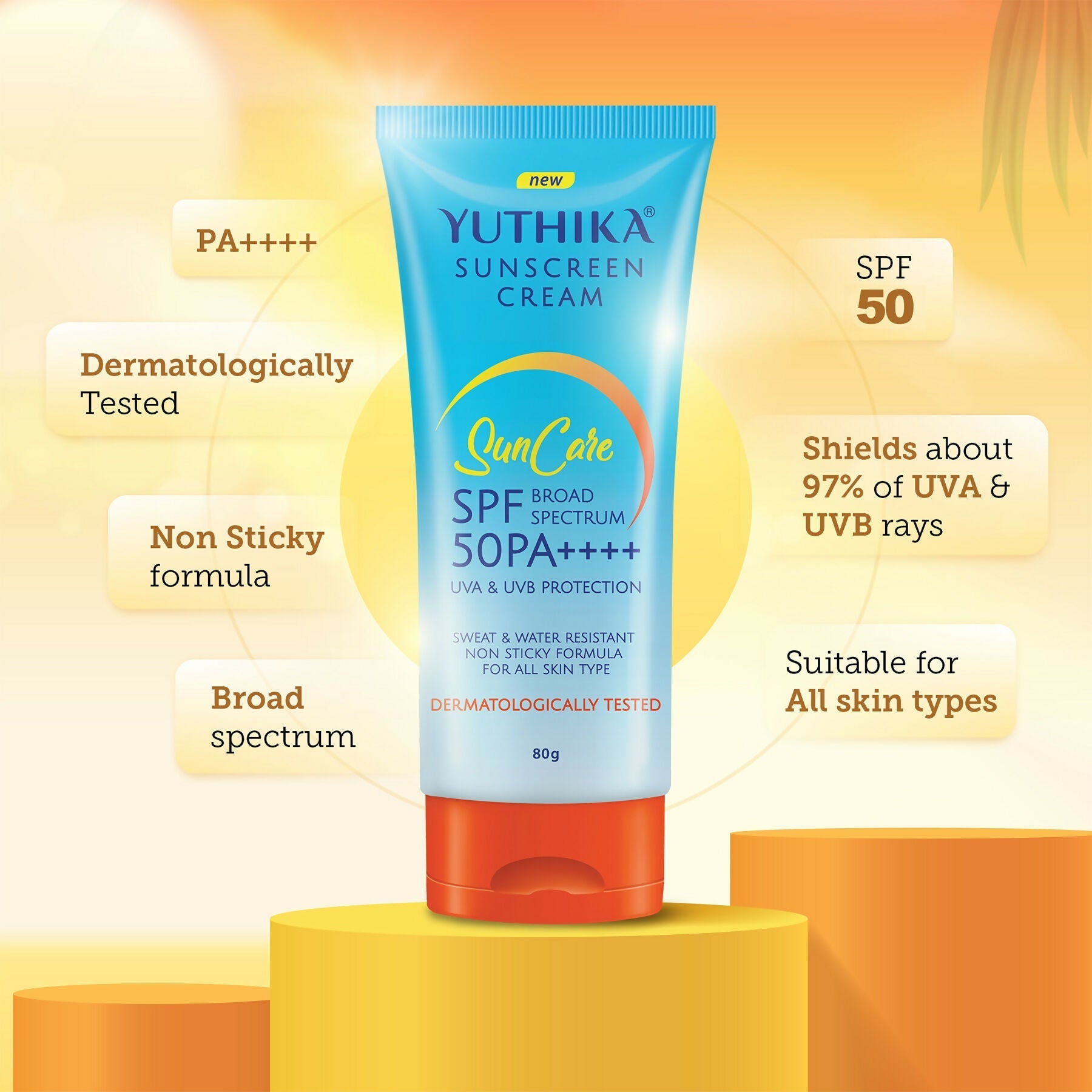 Yuthika Sunscreen Lotion SPF 50 PA+++  Grab2Buy Yuthika Grab2Buy