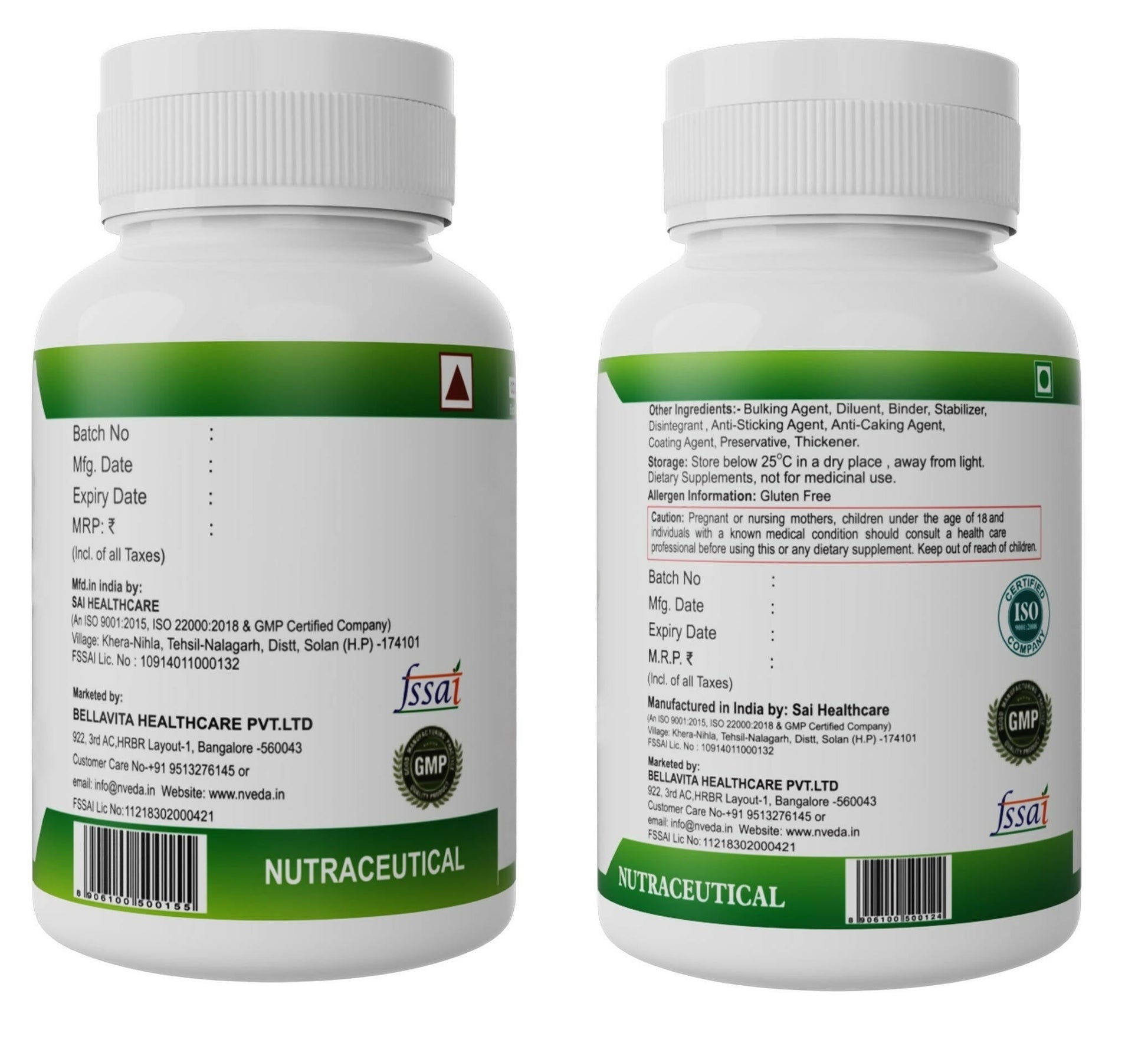 Nveda Joint Support Tablets and Calcium, Magnesium, Zinc, Vit D & B12 Tablets Combo 