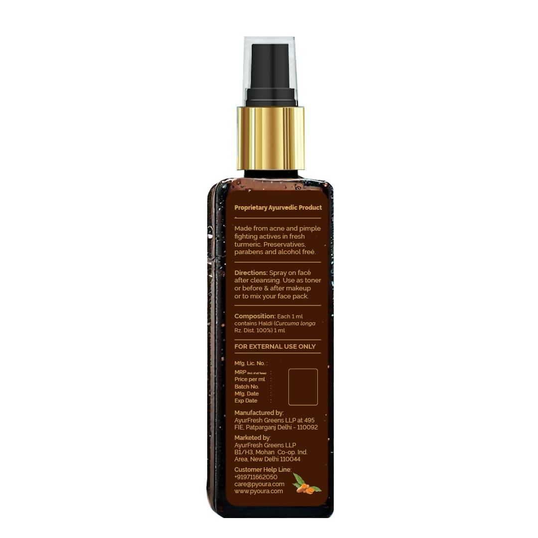 Pyoura Acne Pimple Turmeric Face Toner Mist Serum 