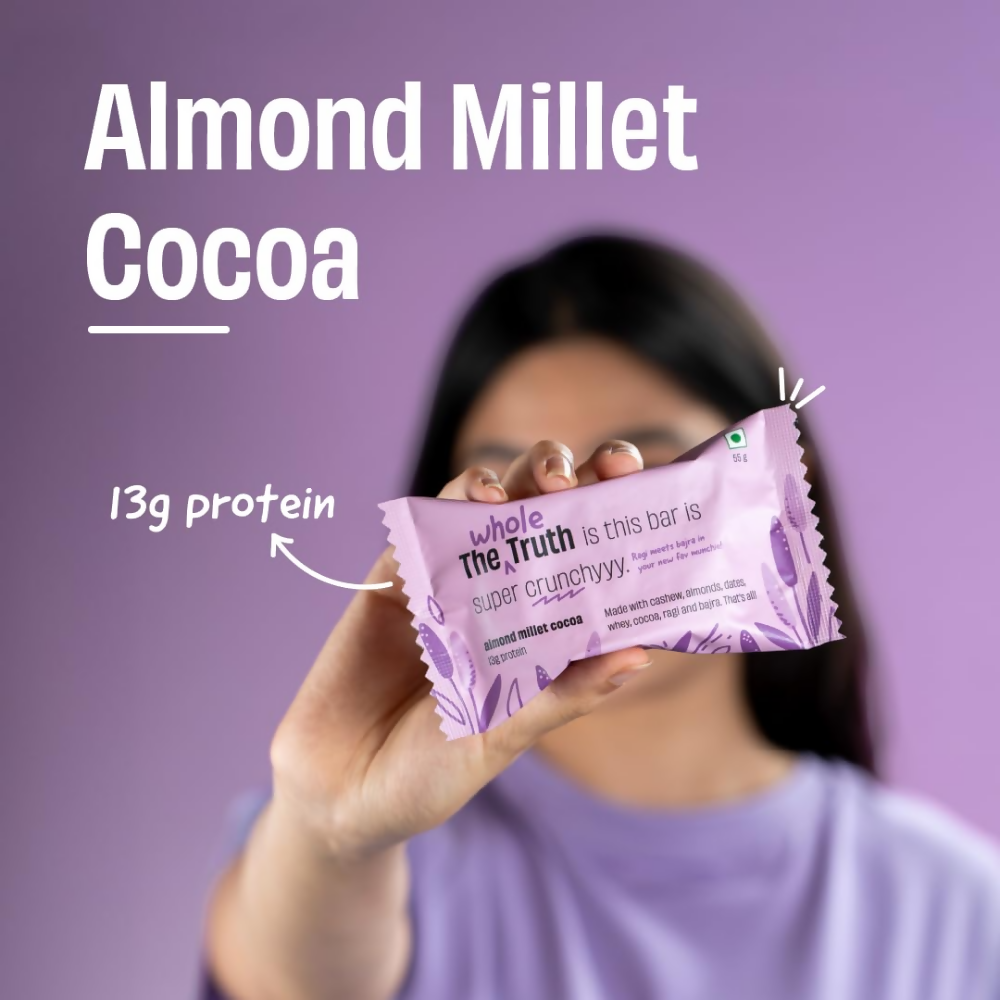 The Whole Truth Protein Bars - Assorted Millet Protein Bar  Grab2Buy The Whole Truth Grab2Buy