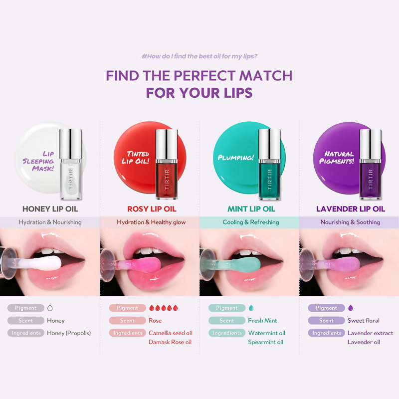 Tirtir My Glow Lip Oil - Lavender  Grab2Buy Tirtir Grab2Buy