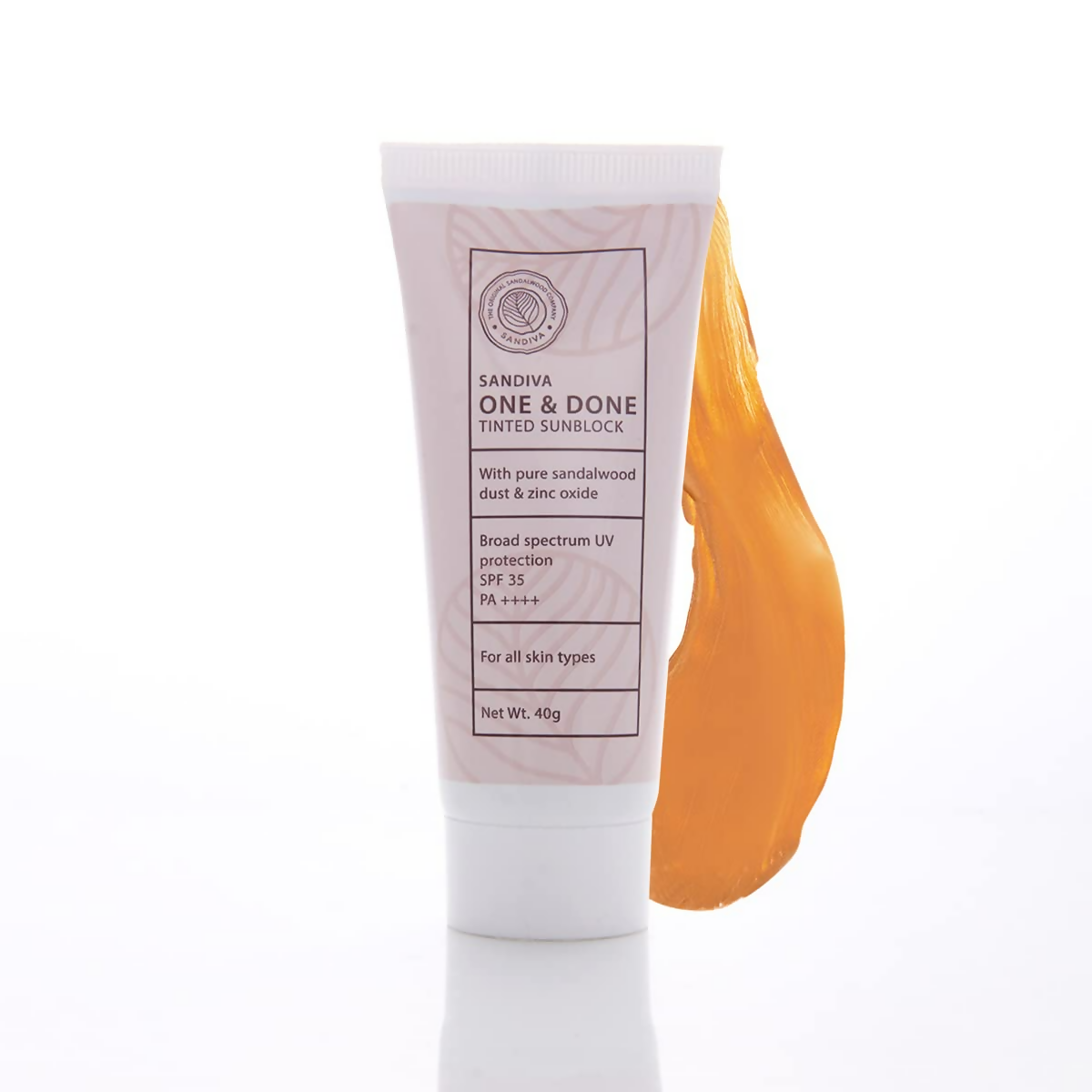 Sandiva One & Done Tinted Sunscreen With Zinc Oxide, SPF 35 PA++++, No White Cast - Tint 22 | Grab2Buy