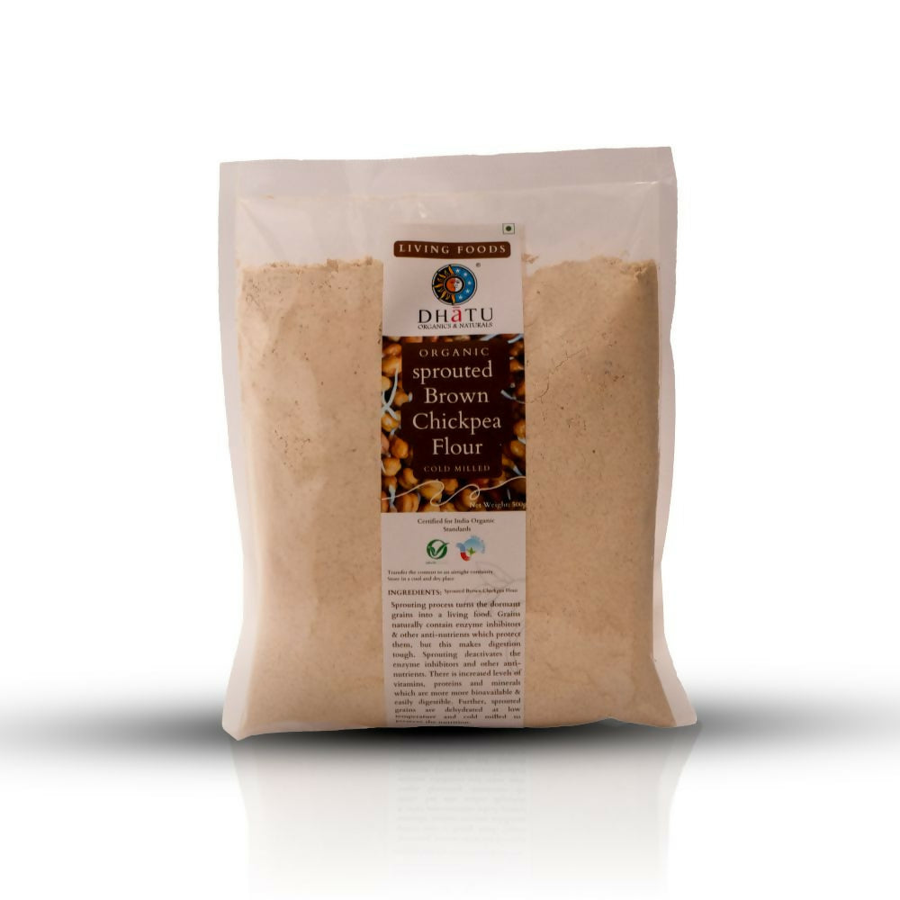 Dhatu Organics & Naturals Organic Sprouted Brownchickpea Flour | Grab2Buy