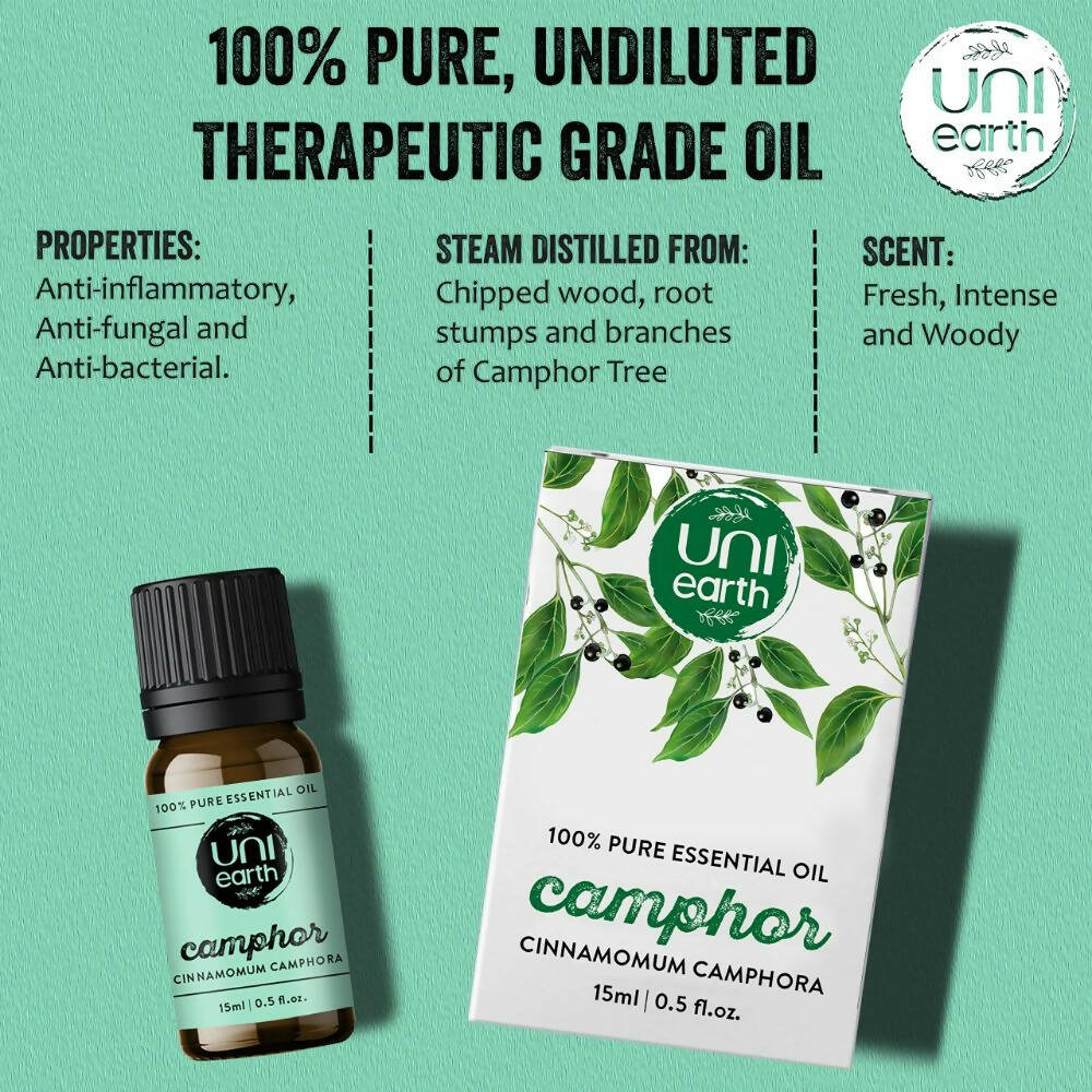 Uniearth Pure & Undiluted Camphor Essential Oil for Skin & Hair Care  Grab2Buy Uniearth Grab2Buy