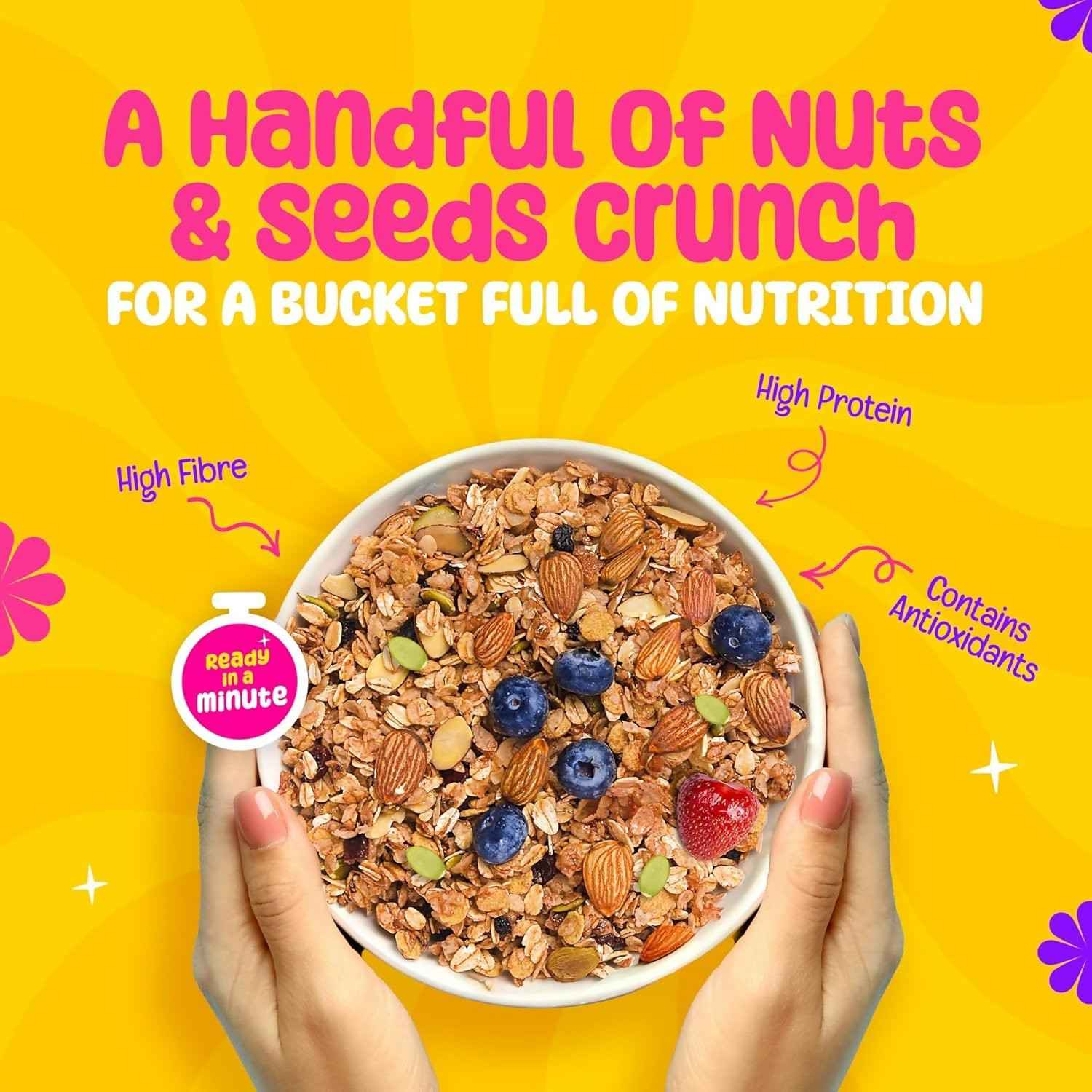 Yoga Bar Wholegrain Breakfast Muesli - Fruits, Nuts + Seeds + Dark Chocolate  Grab2Buy Yoga Bar Grab2Buy