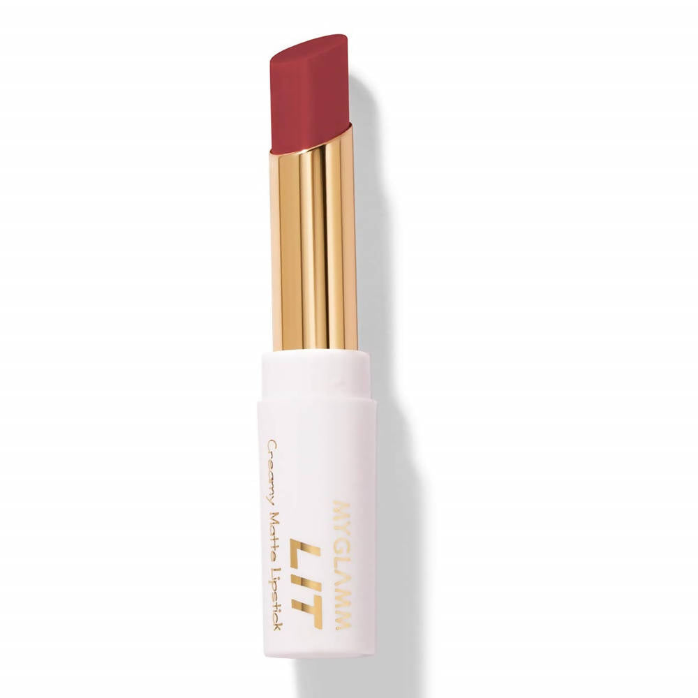 MYGLAMM LIT Creamy Matte Lipstick Manhattan