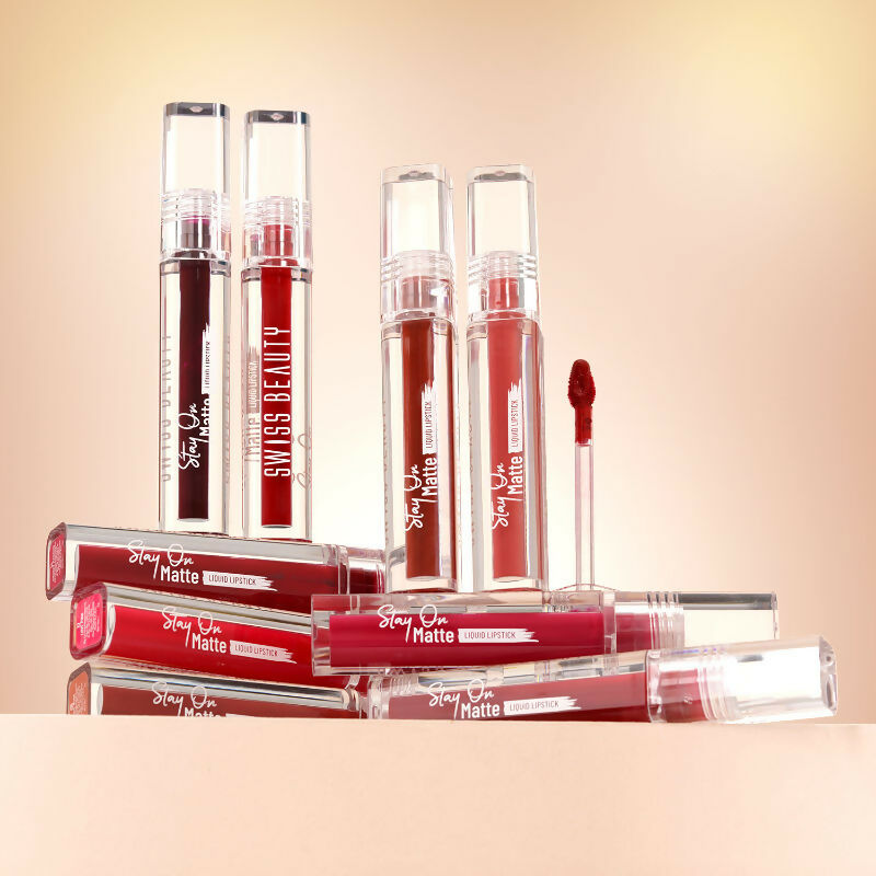 Swiss Beauty Stay On Matte Liquid Lipstick - 2 Supple Pink 