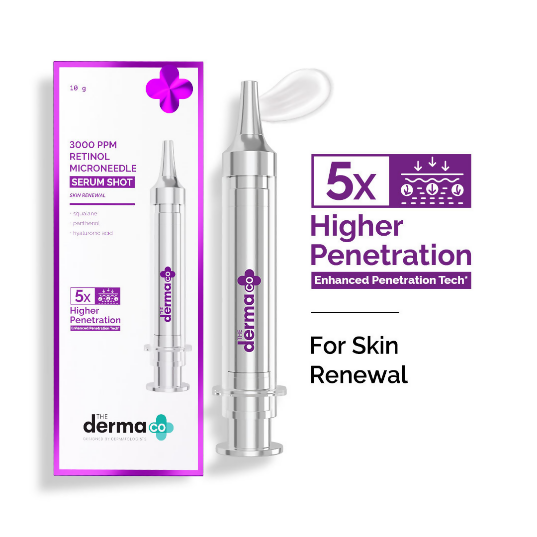 The Derma Co 3000 PPM Retinol Microneedle Serum Shot  Grab2Buy The Derma Co Grab2Buy