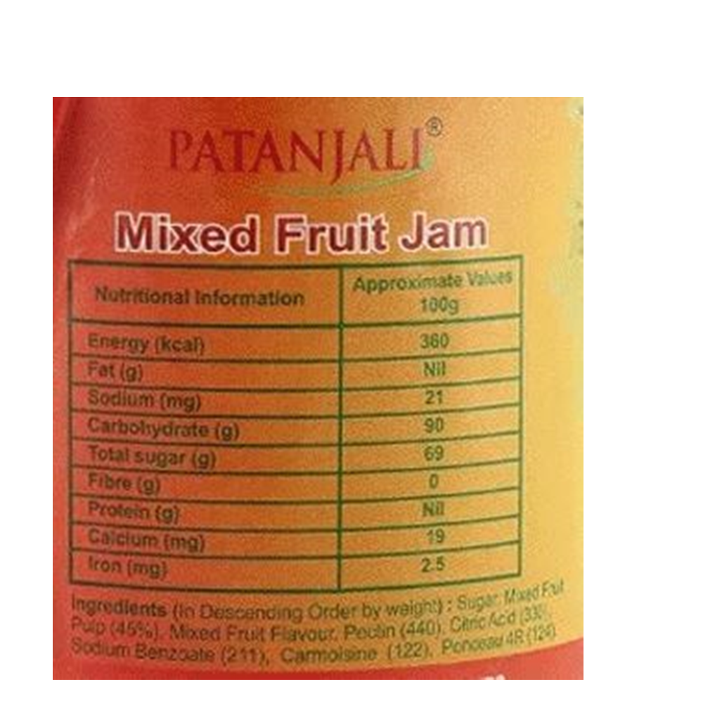 Patanjali Mixed Fruit Jam 