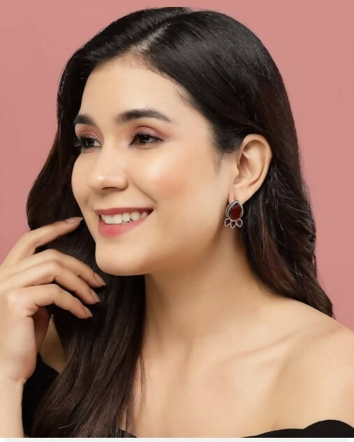 Teardrop Shaped Studs Earrings for Women & Girls By House of Ree - Grab2buy