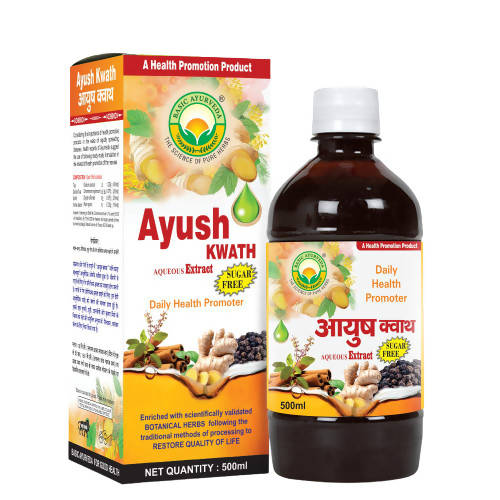 Basic Ayurveda Ayush Kwath Liquid Sugar-Free 