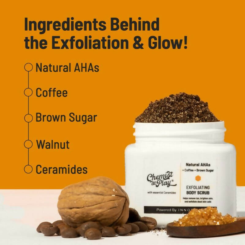 Chemist At Play Exfoliating Body Scrub For Removing Tan & Dead Skin Cells, Men & Women  Grab2Buy Chemist At Play Grab2Buy