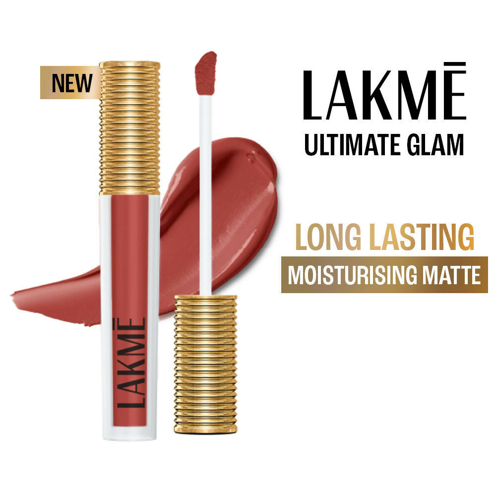 Lakme Ultimate Glam Matte Liquid Lipstick - Nude Myth