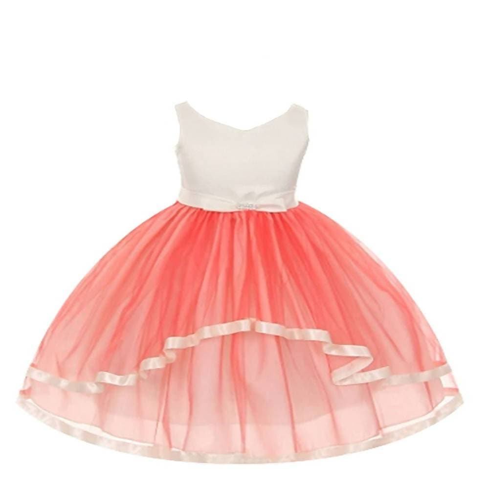 Asmaani Baby Girl's Off-White Multi-Coloured Satin A-Line Maxi Full Length Dress (AS-DRESS_22161) - Grab2buy