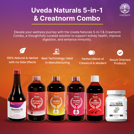 Uveda Naturals 5-in-1 & Creatnorm Combo 