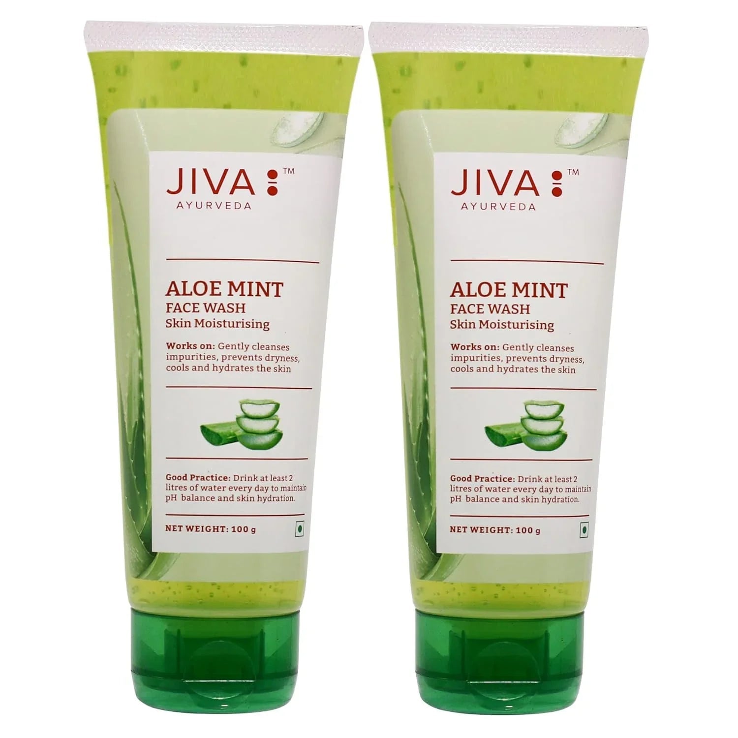 Jiva Ayurveda Aloe Mint Facewash 