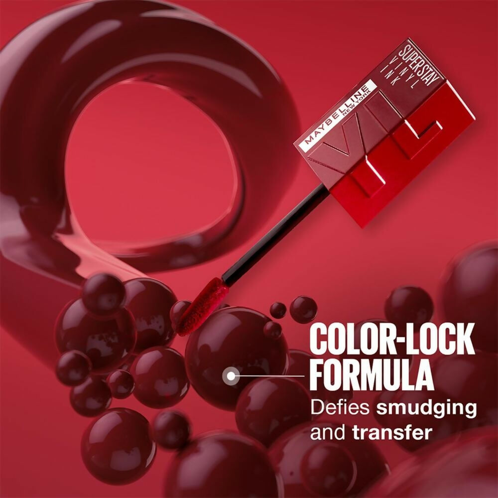 Maybelline New York Super Stay Vinyl Ink Liquid Lipstick, Instant Shine Lasts Up To 16H - Irresistible