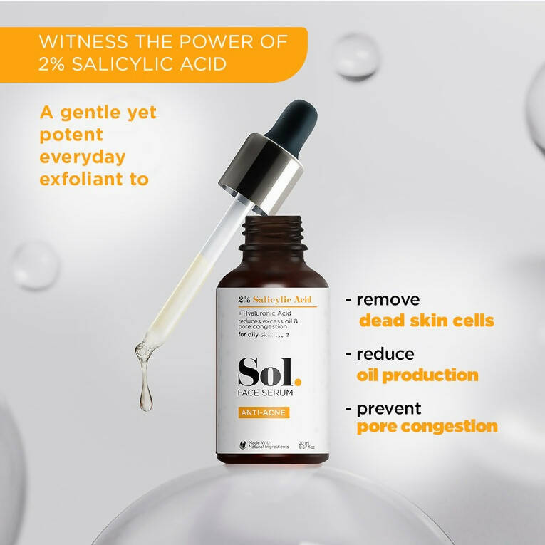 The Man Company Sol. 2% Salicylic Acid Anti-Acne Face Serum  Grab2Buy The Man Company Grab2Buy