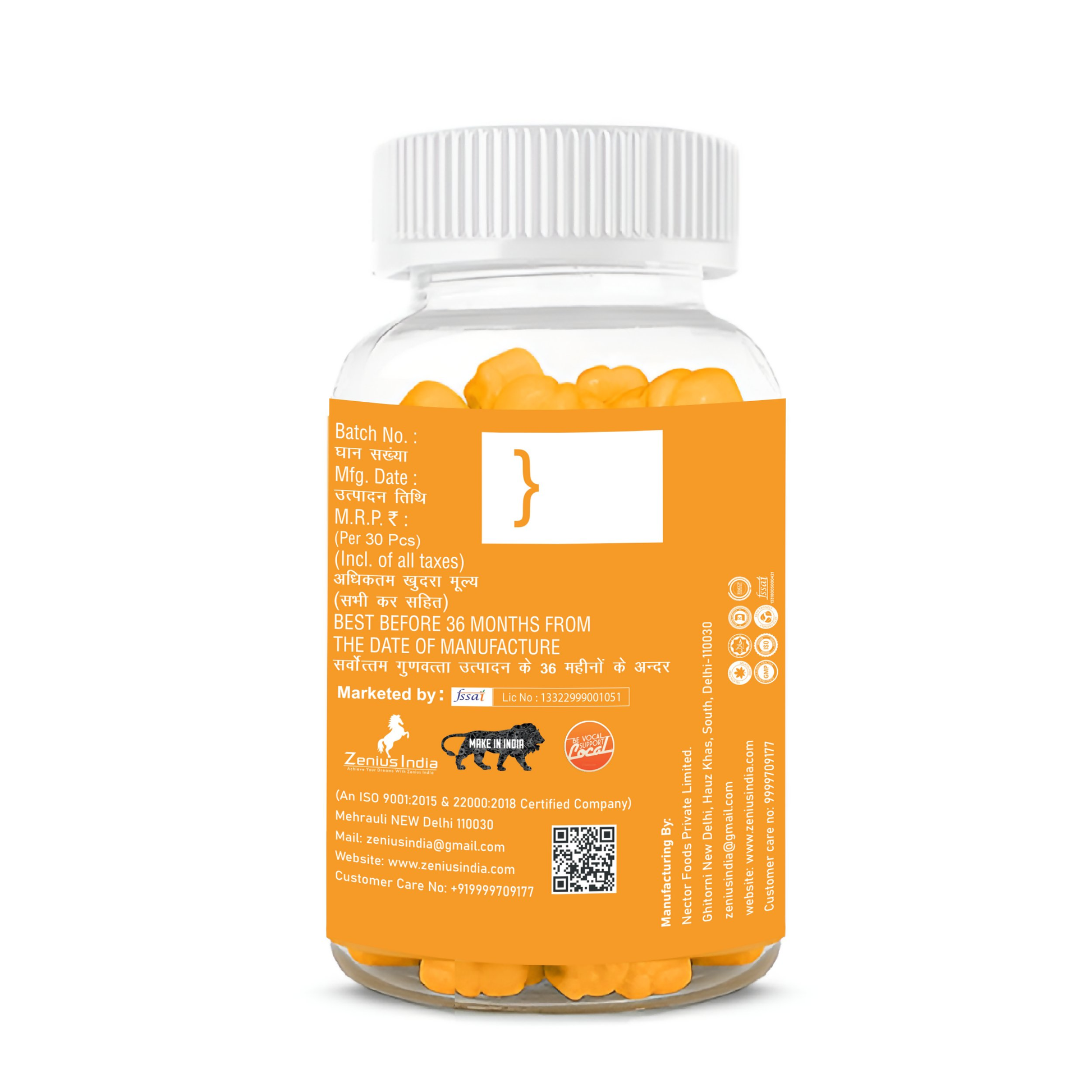 Zenius Vitamin C Orange Gummies for Skin and Hair Health  Grab2Buy Zenius Grab2Buy
