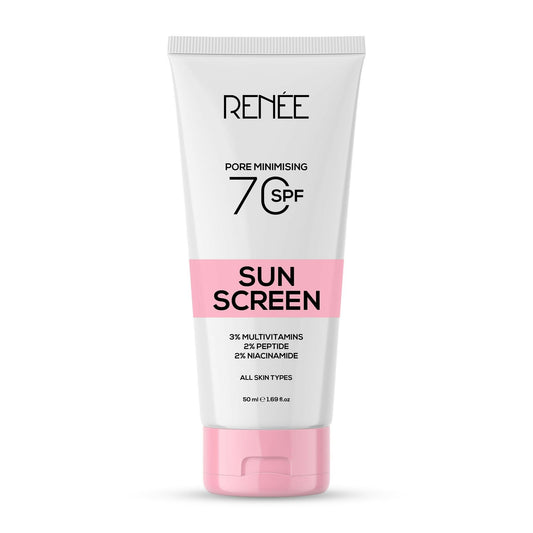 Renee Pore Minimizing Sunscreen SPF 70 With 2% Niacinamide, 2% Peptide & 3% Multivitamins 